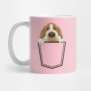 Basset Hound on pocket Mug